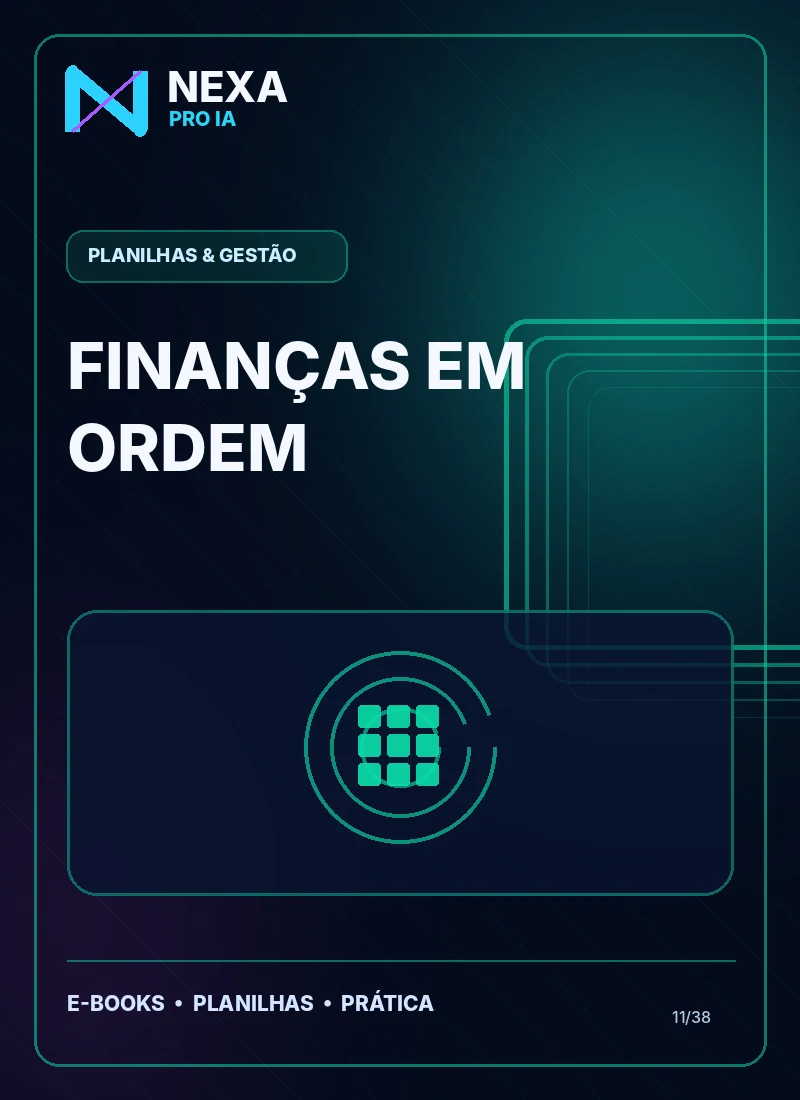 Capa de Finanças em Ordem