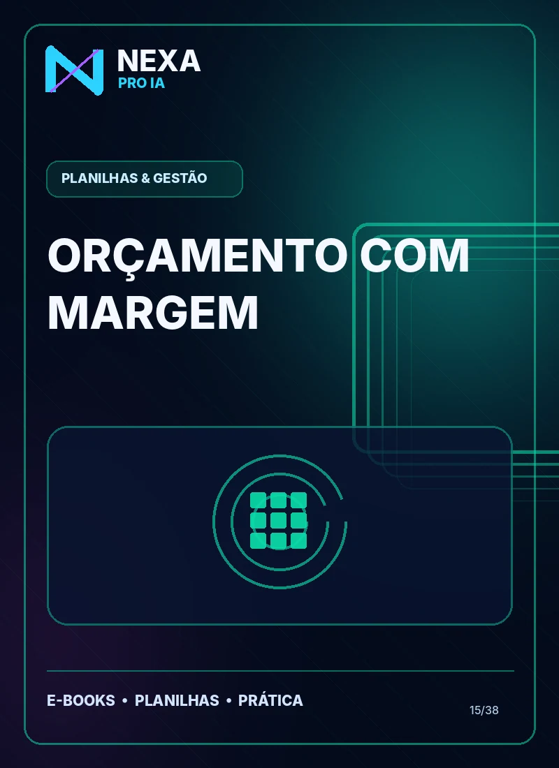 Capa de Orçamento com Margem