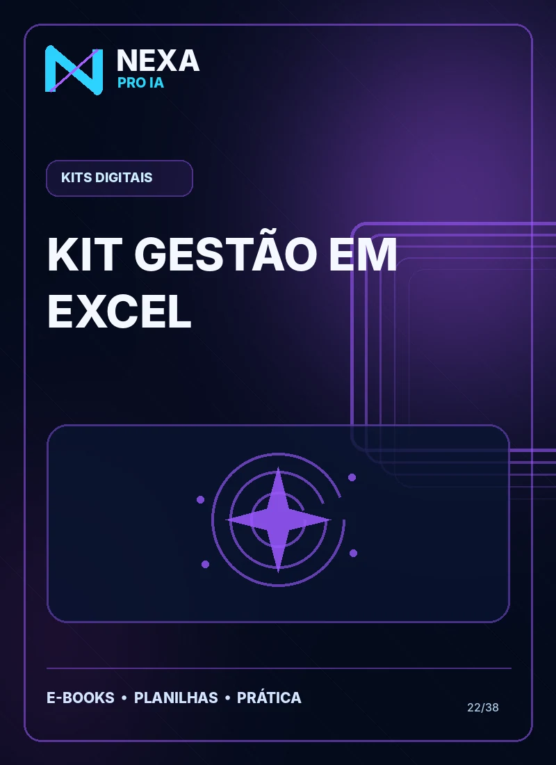 Capa do kit de gestão em Excel NEXA PRO IA