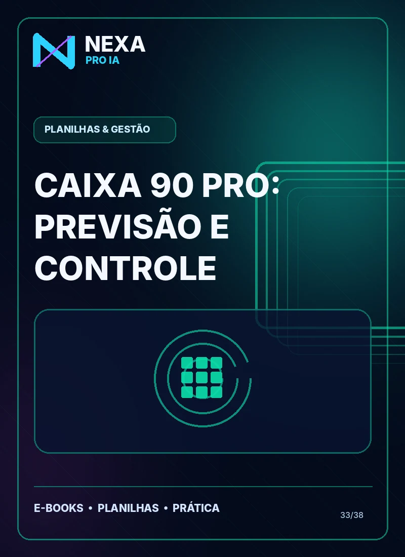 Capa de Caixa 90 Pro: Previsão e Controle