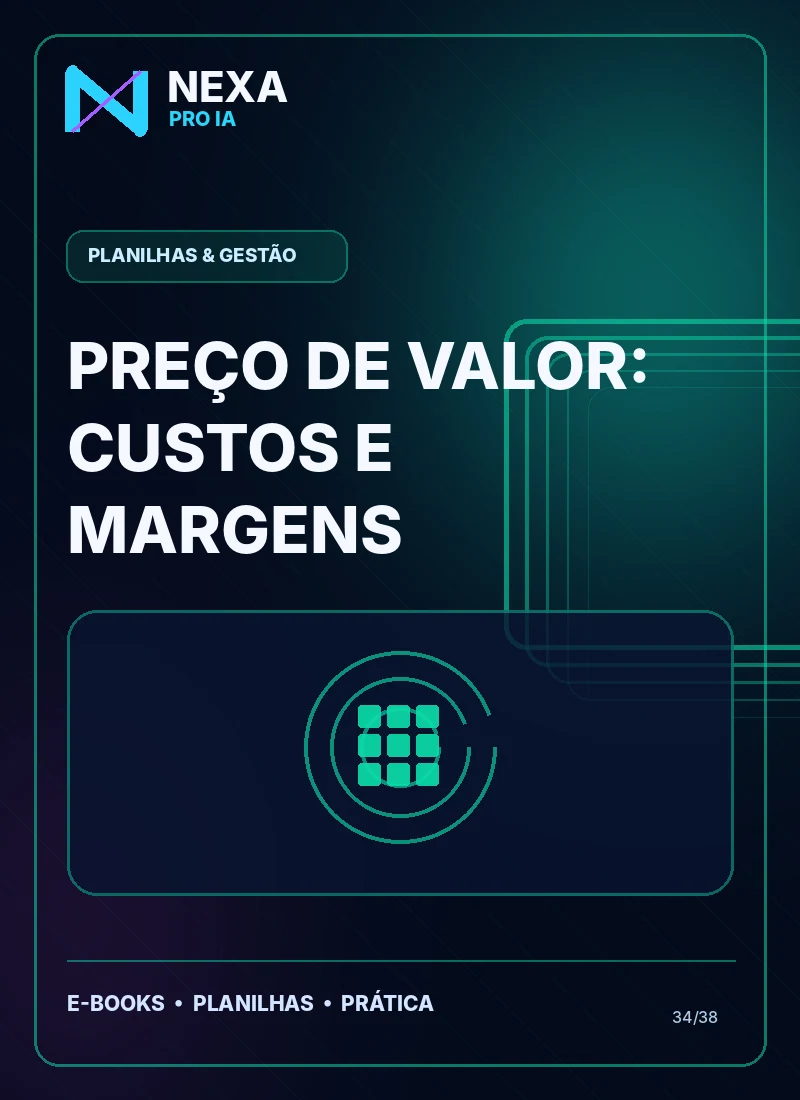 Capa de Preço de Valor: Custos e Margens