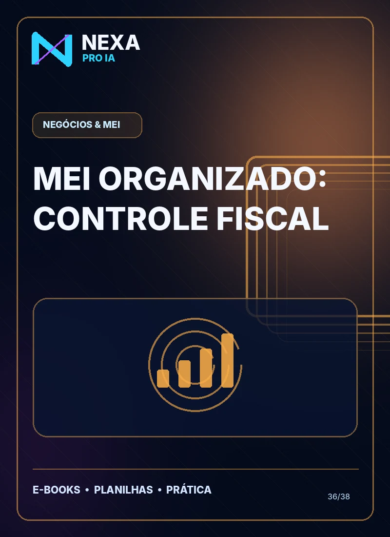 Capa de MEI Organizado: Controle Fiscal