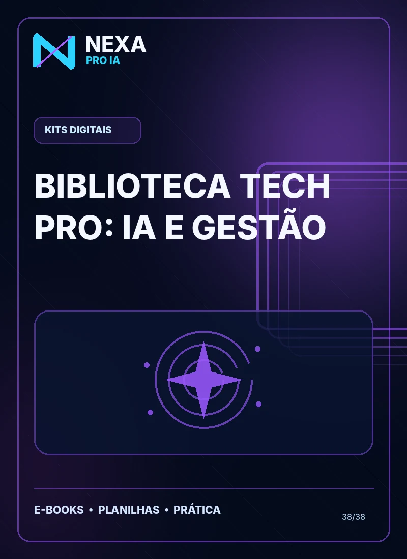 Capa de Biblioteca Tech Pro: IA e Gestão